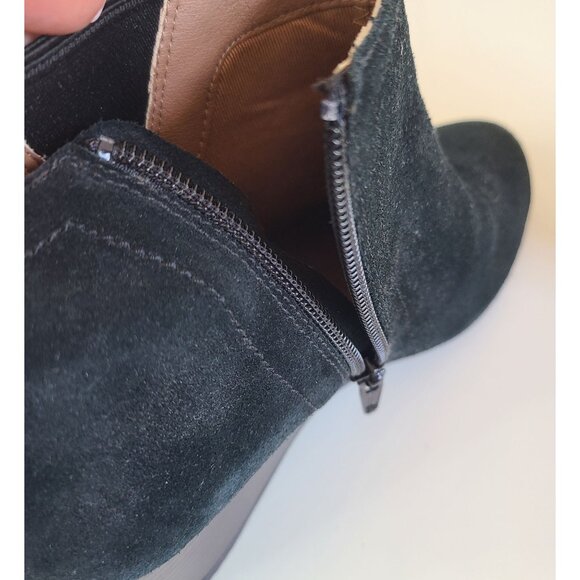 Vionic Women's Parkwood Paloma Black Suede Ankle Booties Boots Size 7 Mint - Picture 6 of 10